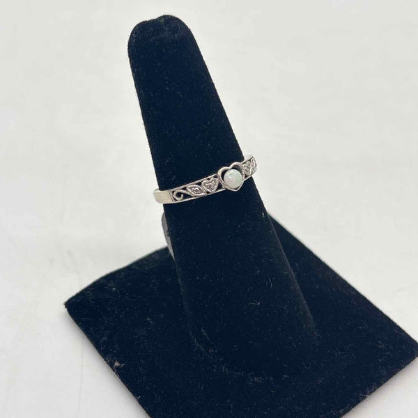 Opal Heart Ring