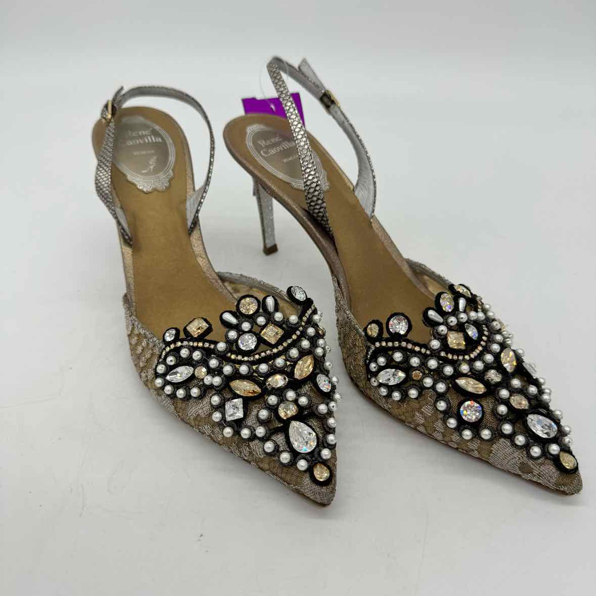 Rene Caovilla Size 38.5 Heels